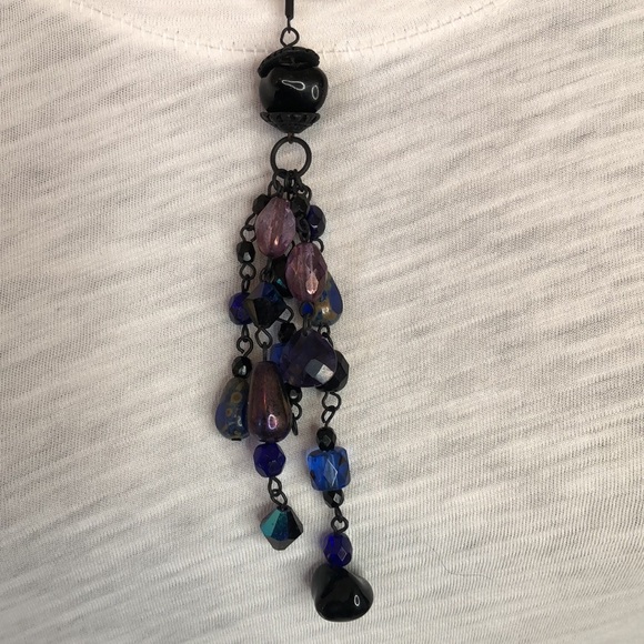 Chico’s Beaded Boho Gothic Necklace - Picture 2 of 5